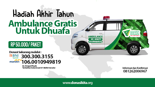 #PatunganAmbulance untuk Dhuafa di Sumatera Utara