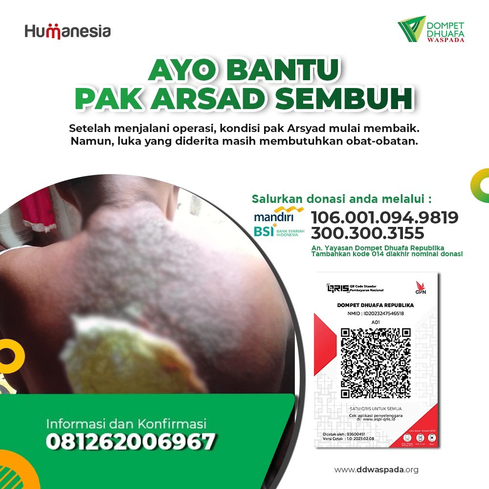 Ayo Bantu Pak Arsad Sembuh