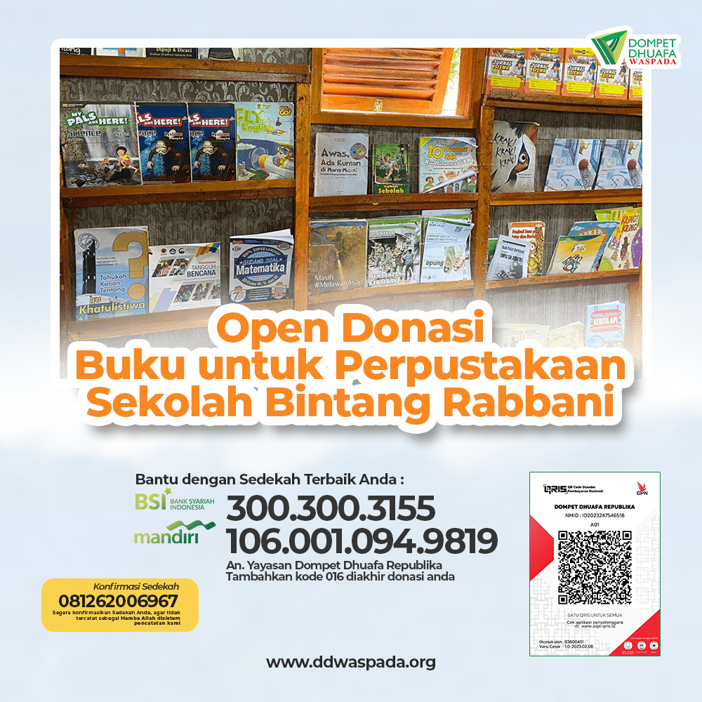 Donasi Buku Perpustakaan Sekolah Bintang Rabbani