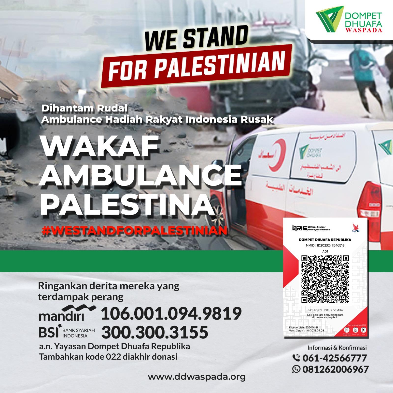WAKAF AMBULANCE PALESTINA