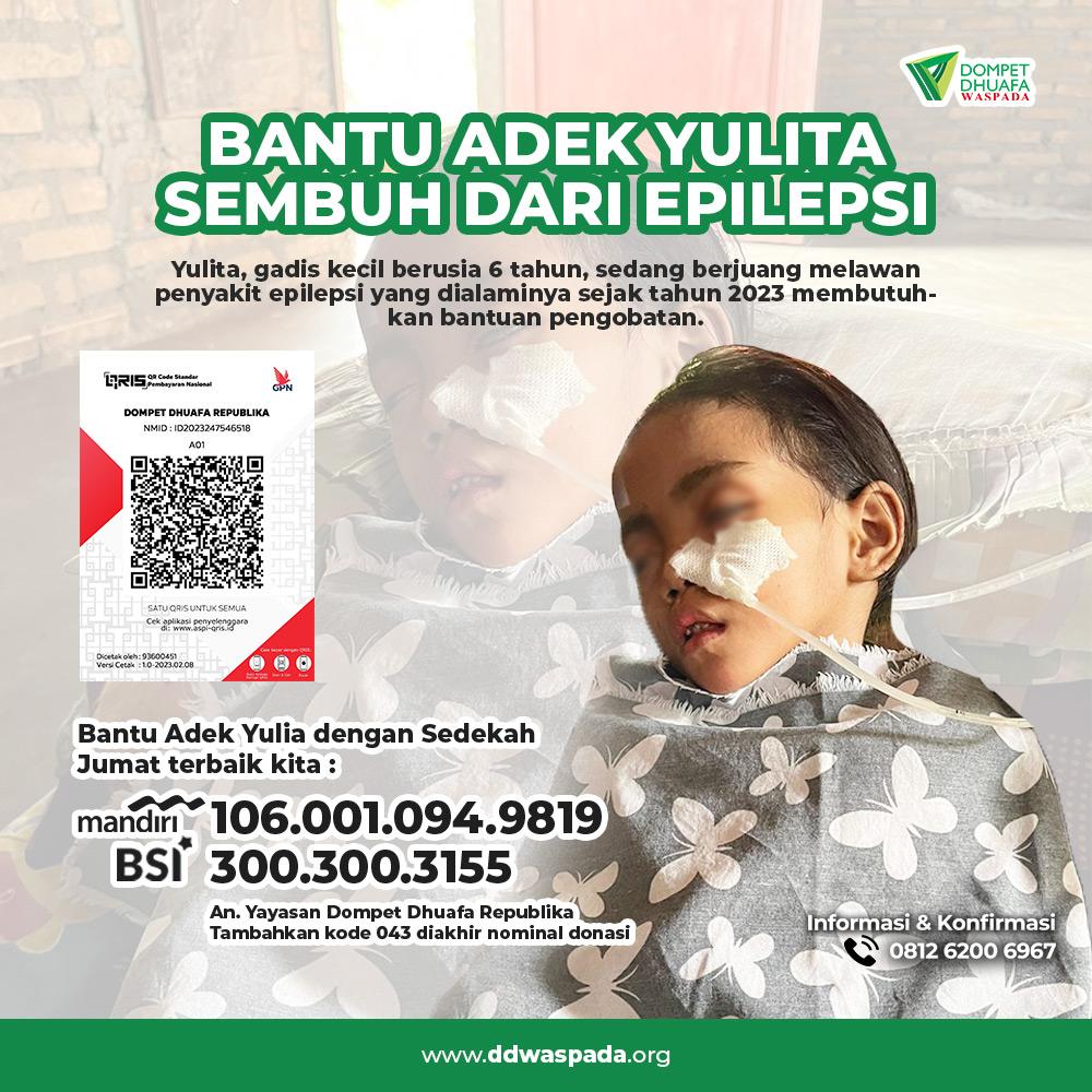 BANTU adek YULITA sembuh dari epilepsi