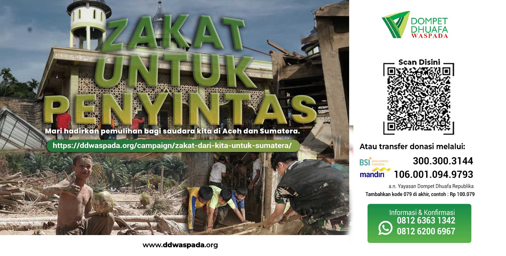 zakat dari kita untuk sumatera
