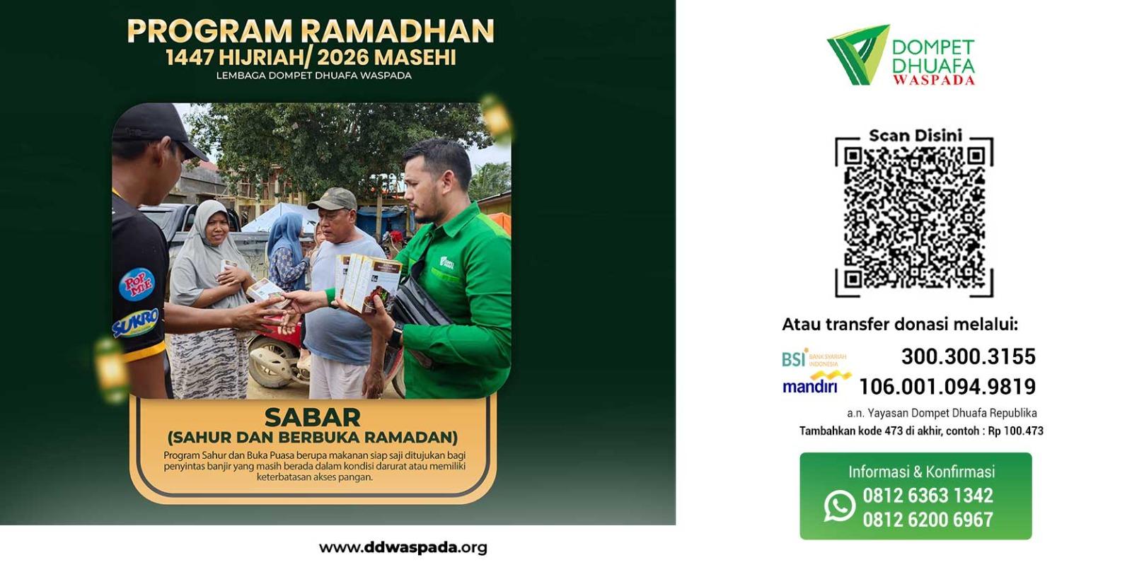 SABAR (Sahur dan Buka Ramadan)