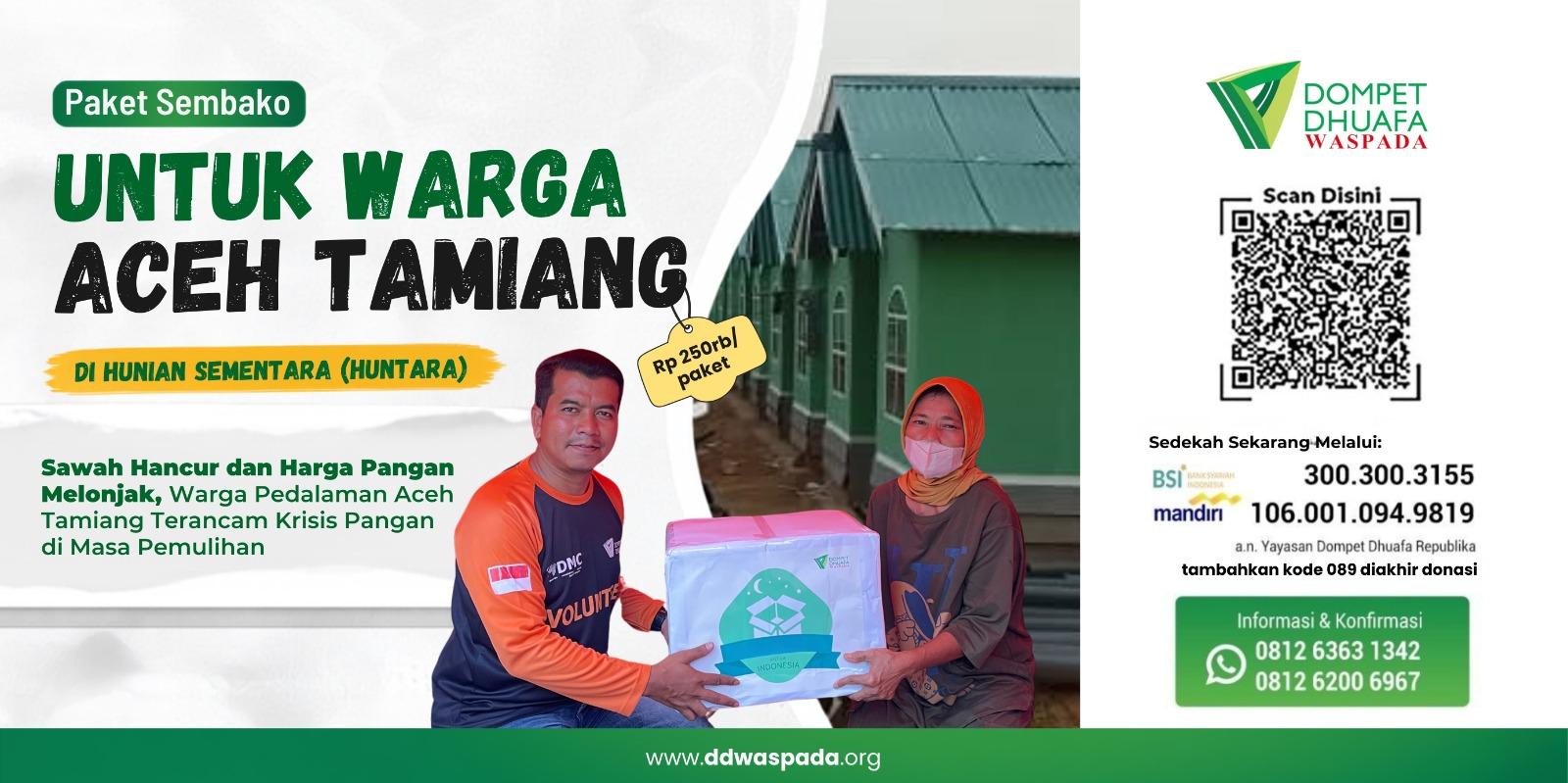 Sembako Untuk Aceh Tamiang