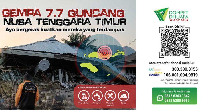 BANTU KORBAN GEMPA NTT