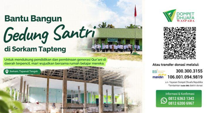 BANGUN GEDUNG SANTRI AL AQSHO SORKAM