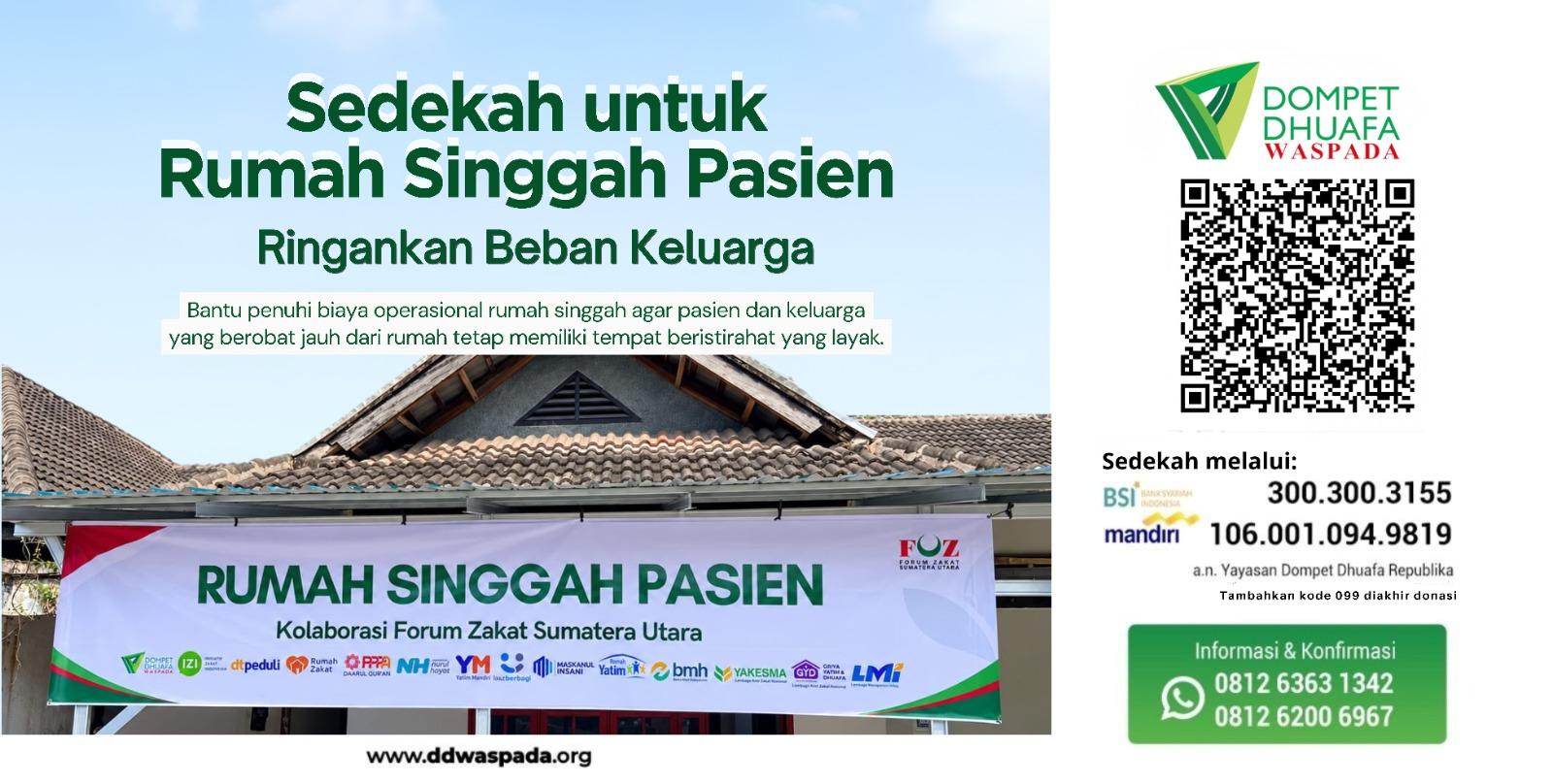 SEDEKAH UNTUK RUMAH SINGGAH PASIEN